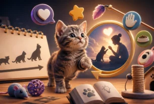 Educação de filhotes de gato