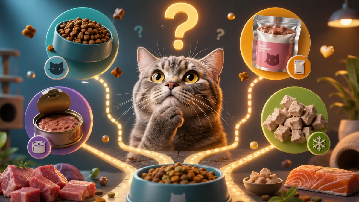 Tipos de ração para gatos