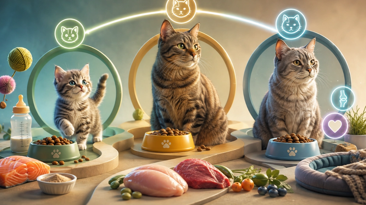 Nutrição felina por fase de vida